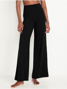 Old Navy Black Wide-Leg Legging Lounge Pants